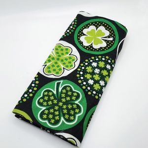 Handmade St. Patrick's Day Green Shamrock Infinity  Scarf